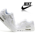 耐克AirMax90气垫鞋男鞋正品2011秋冬季nike运动女内增高鞋全白色