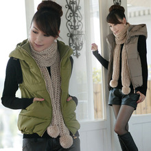 2012新款 春装 韩版女装外套 休闲带帽无袖棉衣棉服背心马夹促销