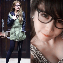 呛口小辣椒时尚眼镜百搭平光眼镜 眼镜框近视眼镜框 装饰眼镜框女
