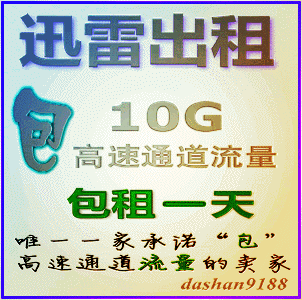 迅雷出租 迅雷会员账号出租24小时 离线空间10G 高速通道流量10G
