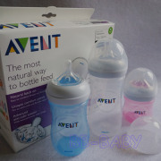 美国进口AVENT新安怡婴儿新生儿自然原生宽口PP奶瓶仿母乳