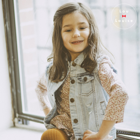 lou&louise 新品<em>女</em>童装<em>春季儿童</em>外套水磨破旧