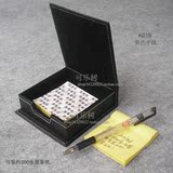 便签盒 座 便条盒 便条座 皮革 便条纸收纳盒 桌面 办公用品A019