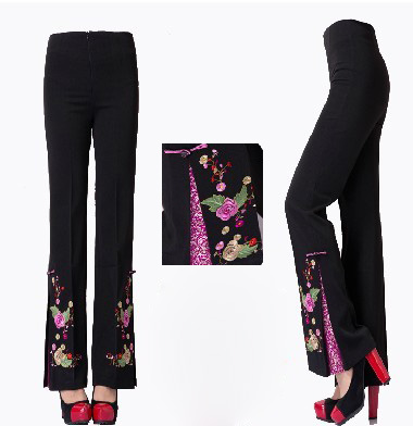 middle age Costume pants Autumn and winter Embroidered trousers Middle and old age lady High waist pants Mom outfit Weila pantsin the Women's clothing/Boutique , Costume/National costume/Stage costumes , Costume/Chinese clothing , Pants category - from Buy2taobao.com to provide professional Taobao agent buy service