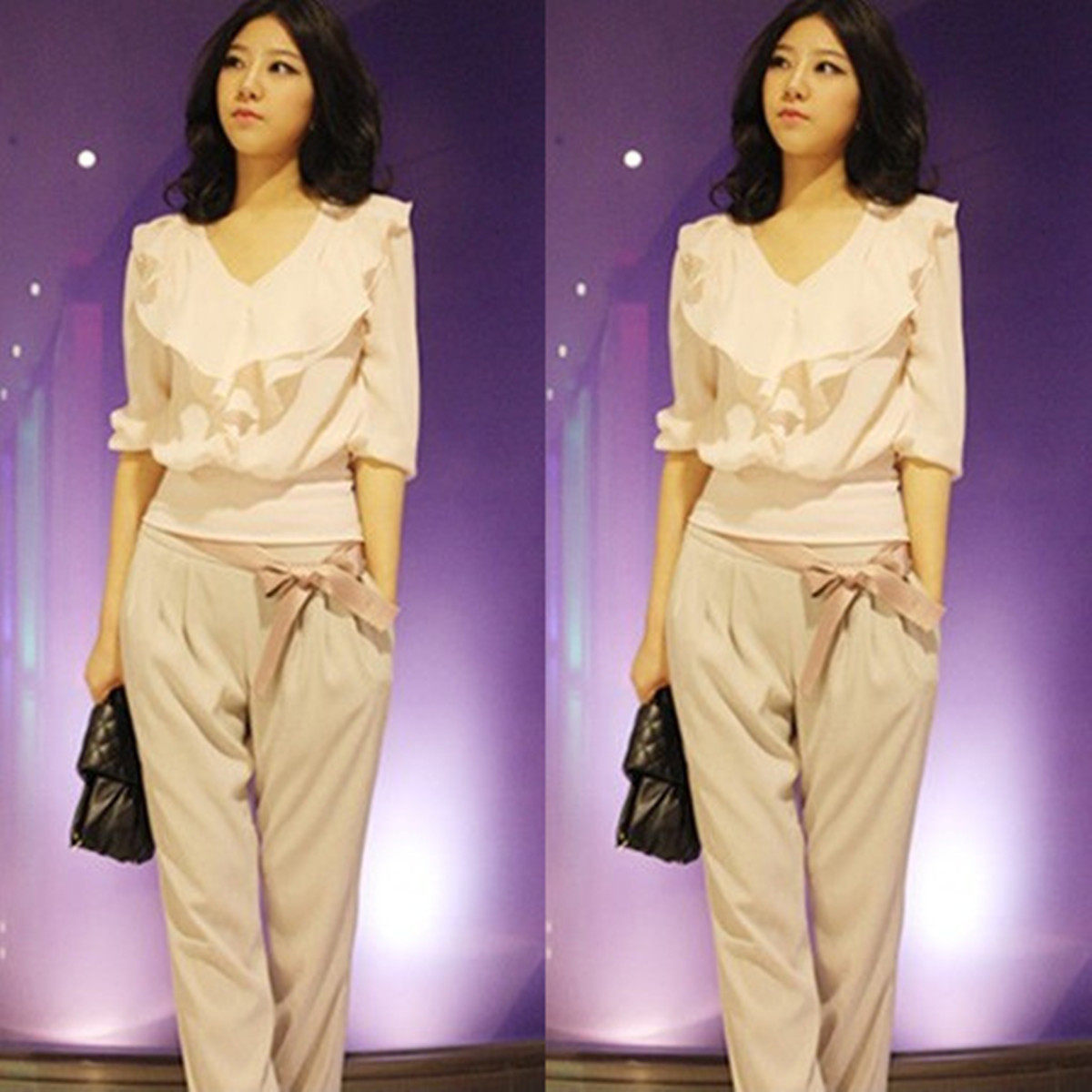 包邮2011秋新款韩版OL<em>通勤女装</em>白领中袖连衣