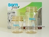 2支bornfree宽口塑料，奶瓶瓶身体，9oz5oz以色列产