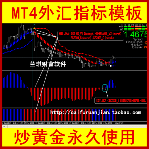 汇赚钱黄金外汇交易系统 MT4操盘系统 指标模