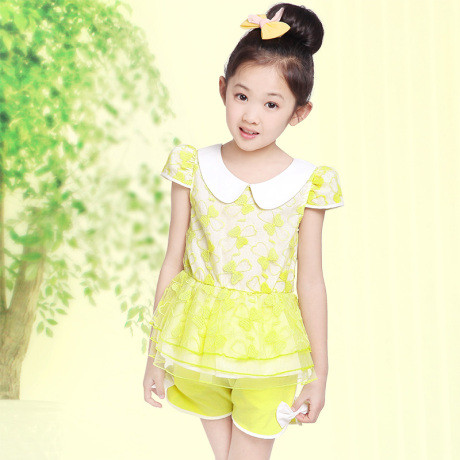 5儿童装8-12岁女孩夏装2014新款6小孩衣服7女