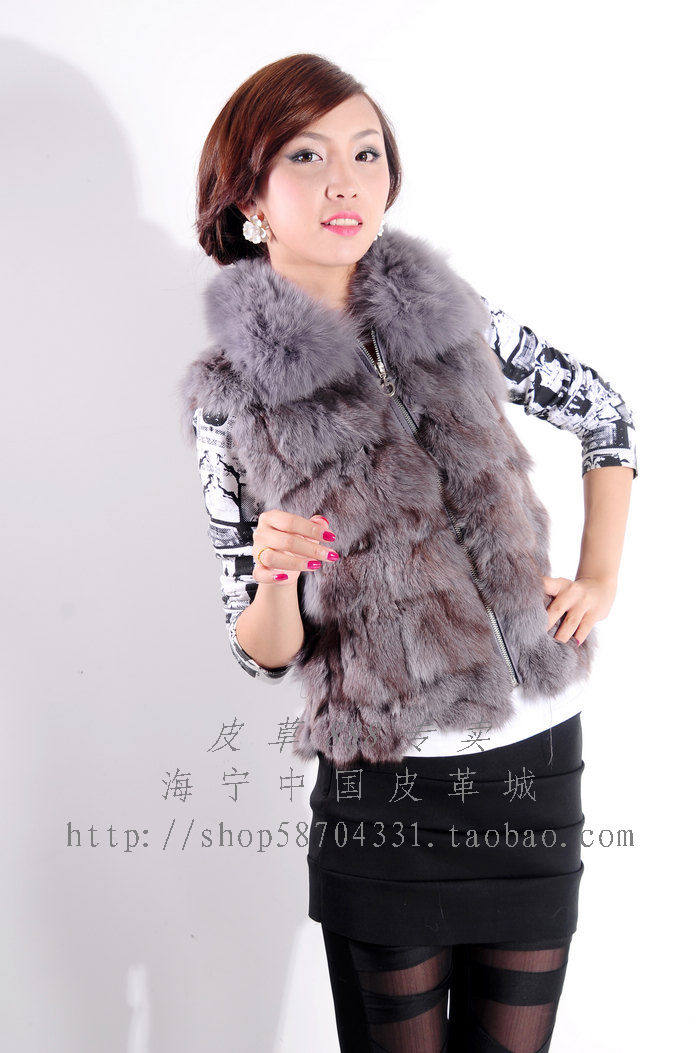 海宁皮草 <em>狐狸毛</em>皮草外套 <em>马甲</em> 上衣 多色 价格