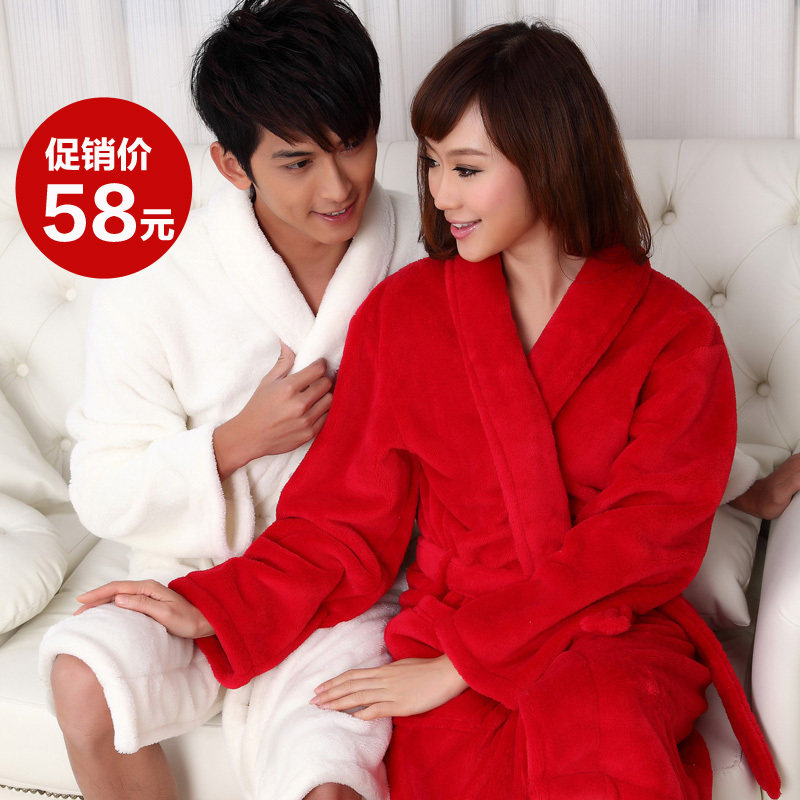 2012新款居家服男女士超柔<span class=H>珊瑚</span><span class=H>绒</span><span class=H>睡衣</span>情侣浴袍睡袍家居服