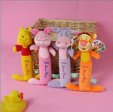 【满88包邮】迪士尼跳跳虎 维尼熊 伊尔驴 飞天猪手摇铃棒 玩具