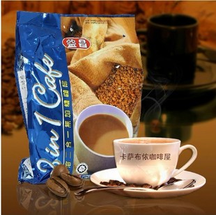  马来西亚 益昌老街无糖白咖啡 南洋拉咖啡375g/益昌无糖2合1（袋