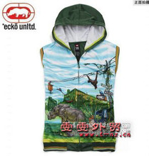 美国街头服饰大牌 Ecko unltd/犀牛 男士无袖个性休闲卫衣