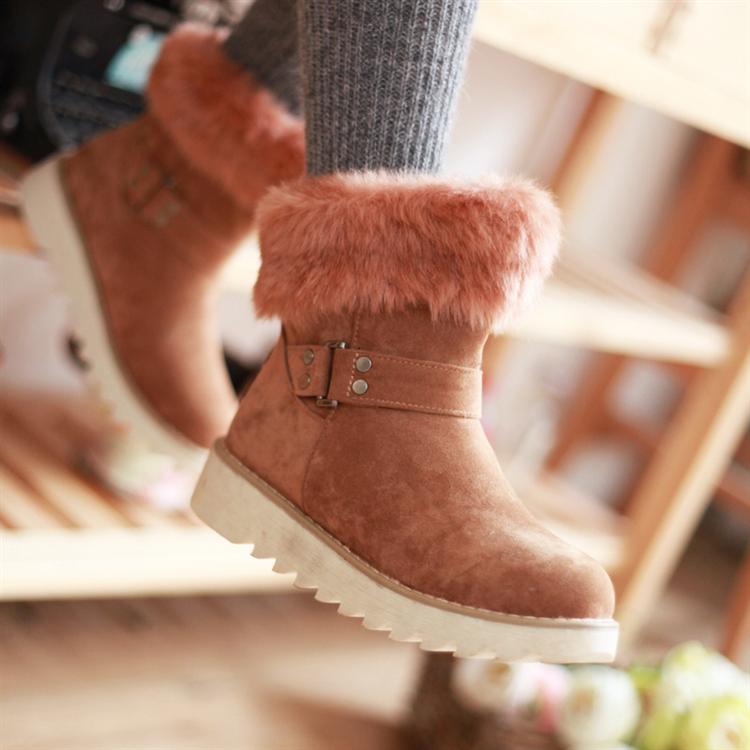 保暖棉靴子毛毛靴...