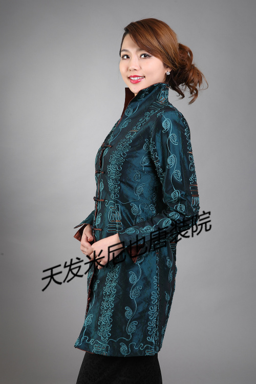 2019复古米尼也唐装新款中风衣女式长款韩版外套女士大码春秋长袖在类目 女装/女士精品, 风衣中 - 来自Buy2taobao.com提供专业的淘宝代购服务