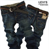 [秒杀] Levi's李维斯/水洗男士直筒牛仔裤 皇冠板型 赞！男裤
