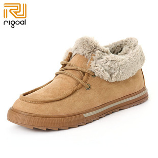  淘金币 RIGOAL/锐捷 雪地靴冬季短靴加厚棉靴英伦女鞋女靴