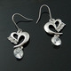 韩版桃心耳坠ZY13727