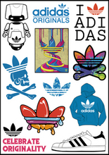 三叶草adidas贴纸 潮牌贴纸 笔记本贴纸 电脑贴纸 旅行箱贴纸logo
