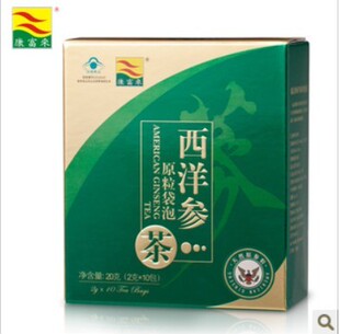  康富来西洋参袋泡茶 提神清肺 花旗参茶熬夜清热去火人参健脾开胃
