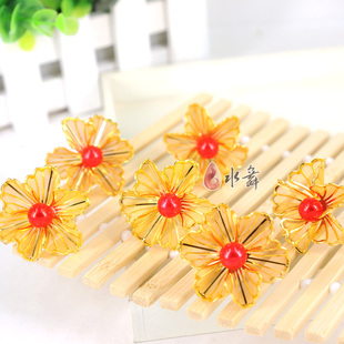  水舞新款 红豆簪子新娘发饰头饰结婚中式礼服配饰品古装发簪簪子