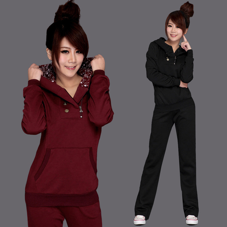 <em>运动服</em>女装秋冬新款<em>女士</em>韩版大码时尚休闲宽松