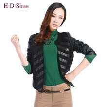 品牌特卖^@^红迪丝新款 皮衣 女 短款 修身 圆领 品牌女装 3035 品牌特卖^@^红迪丝新款 皮衣 女 短款 修身 圆领 品牌女装 3035