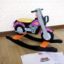 庆六一满就送厂家直销儿童木制摩托车摇马摇椅 摇车 出口品质
