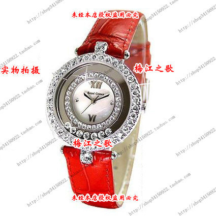 Royal Crown手表正品精品手表女表 紅皮帶表韓女流行女士手表鑽表在類目 手錶, 腕錶中 - 來自Buy2taobao.com提供專業的淘寶代購服務