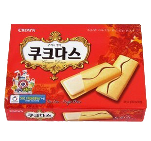  秒杀 韩国进口食品零食 可拉奥crown奶油夹心蛋卷 夹心饼干144G