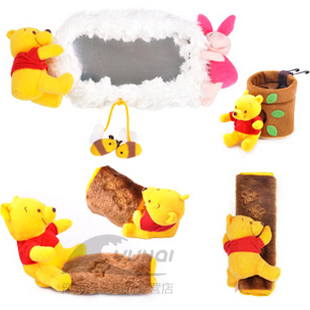Napolex Disney set seat belt cover + hand brake gears + bucket + purchase mirror sets