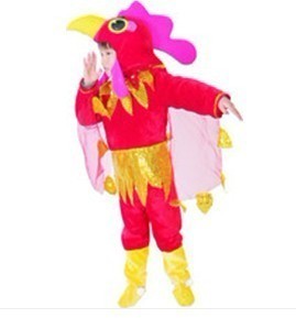 大公鸡动物服装 表演服 公鸡扮演 舞蹈服 红公鸡