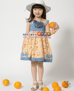  儿童夏装吊带裙连衣裙韩版女童夏季裙子女童装女童裙韩国童装