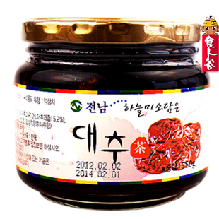  韩国原装进口全南/quannan柚子等果茶系列蜂蜜大枣茶580g