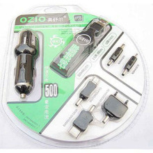 五皇冠非常热销品 正品奥舒尔伸缩线车载万能手机充电器+USB B42