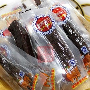  内蒙古特产零食 草原旭日手撕风干牛肉干拼接条500g 特价一斤包邮