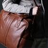 韩版男包韩国进口 男士旅行包休闲棕色单肩包手提包大包