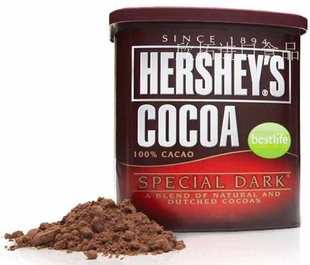  好时无糖 碱化可可粉美国进口HERSHEY'S226g 特黑 巧克粉