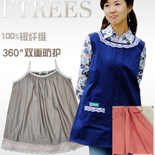 完全屏蔽!森林小树100%银纤维双重防辐射服孕妇装GS1MZ可放大