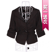 C81A03202 <span class=H>纤牌</span>纤K&CH剪标<span class=H>正品</span>欧美秋冬<span class=H>女装</span>五分袖修身短外套
