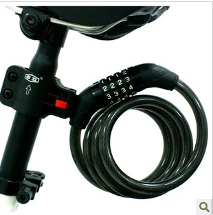 Bicycle Dedicated Password lock Mountain bike 5 password Wire Lock Security alarm Lockable rackin the Bike/Riding equipment/Parts and Accessories , Bike/Bicycle equipment , Bicycle locks category - from Buy2taobao.com to provide professional Taobao agent buy service