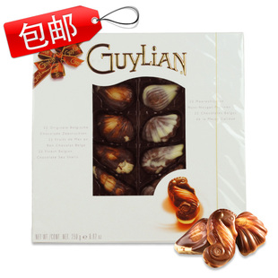  比利时进口 GuyLiAN吉利莲贝壳巧克力礼盒250g生日情人礼物品特价