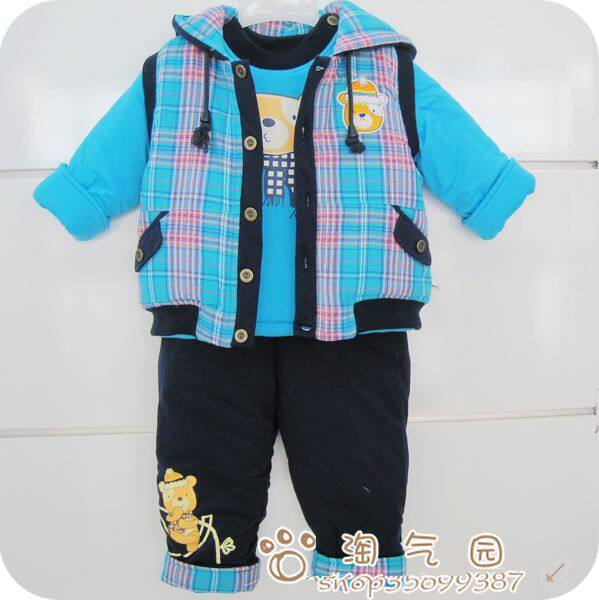 正品A小石头<em>童装冬装</em>6626<em>男童马甲棉衣</em>棉裤三