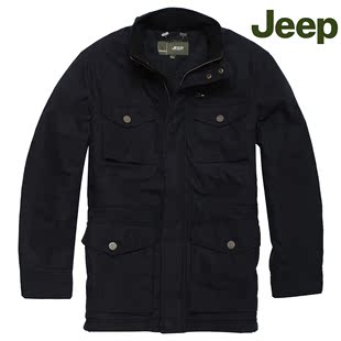  JEEP吉普男装专柜正品新款男式中长款宽松大码棉衣JW10WJ233