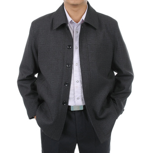 沃尔沐 中老年男装 夹克 春秋款 中年男士外套商