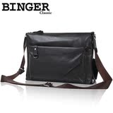 BINGER宾格2010新正品 男包单<span class=H>肩包</span> 斜挎包 斜跨包 包包牛皮190193
