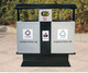 顶虎环境设备 双桶钢板喷塑垃圾桶 垃圾箱