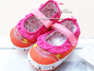  外贸春秋款 女宝宝鞋子软底0-1岁 防滑步前鞋 婴儿鞋子 公主鞋104