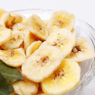  【满98包邮】香蕉片/干banana片 250g果干低卡路里水果脆片 暴亏