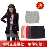 单件包邮2012新款春秋裙毛呢加厚短裙小A半身裙包臀裙高腰花苞裙